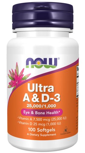 Now Foods Ultra A and D 25.000/1000 100 Softgels 100 Gélkapszula
