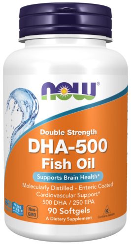Now Foods DHA-500 Fish Oil 500 DHA/250 EPA Double Strength 90 Softgels 90 Gélkapszula