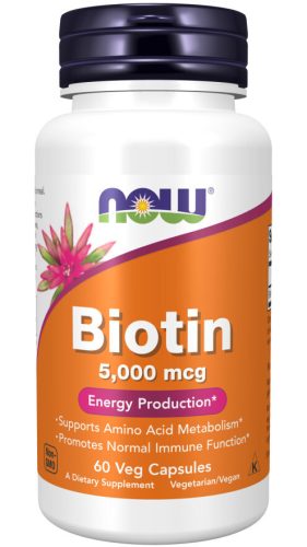 Now Foods Biotin 5000mcg 60 Veg Capsules 60 Kapszula