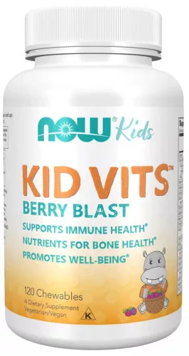 Now Foods Kid Vits™ 120 Chewables 120 Tabletta Berry Blast (Erdei Gyümölcs)