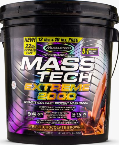 Muscle Tech Mass Tech Extreme 2000 10260g Triple Chocolate Brownie (Csokoládé Brownie)