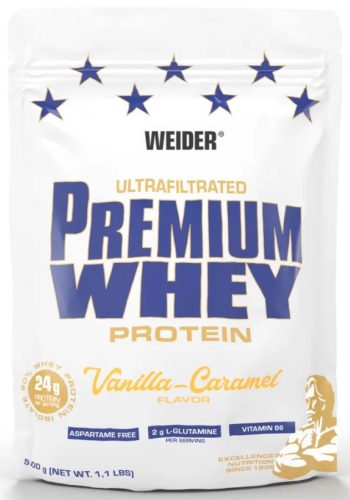 Weider Premium Whey Protein 500g Vanilla Caramel (Vanília Karamell)