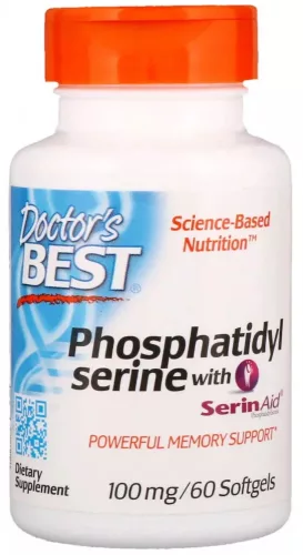 Doctors Best Phosphatidyl Serine with SerinAcid 100mg 60 Softgels 60 Gélkapszula