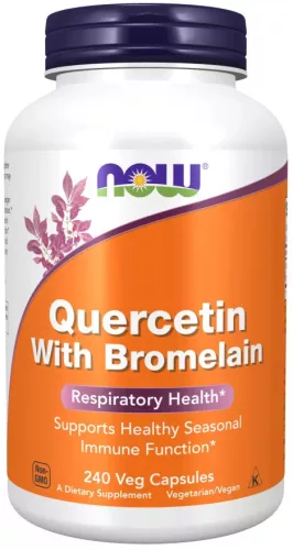Now Foods Quercetin with Bromelain 240 Veg Capsules 240 Kapszula