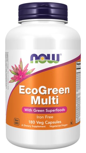 Now Foods EcoGreen Multi Iron Free 180 Veg Capsules 180 Kapszula EXP.:2025/12/31