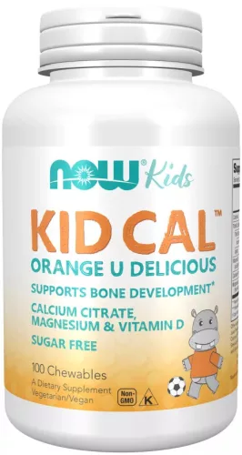 Now Foods Kid Cal™ 100 Chewables 100 Tabletta Orange U Delicious (Narancs)