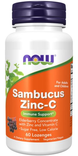 Now Foods Sambucus Zinc-C 60 Lozenges 60 Tabletta