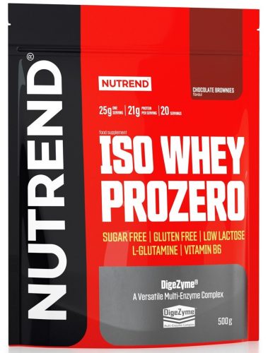 Nutrend Iso Whey Prozero 500g Chocolate Brownie (Csokoládé Brownie)