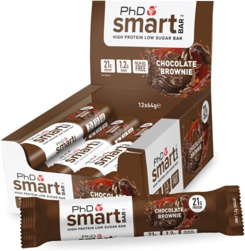 PhD Nutrition Karton Smart Bar 12x64g Chocolate Brownie (Csokoládé Brownie)
