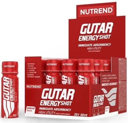 Nutrend Karton Gutar Energy Shot 20x60ml Fruit Punch (Gyümölcspuncs)