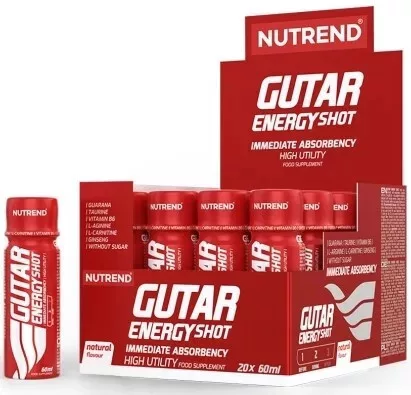 Nutrend Karton Gutar Energy Shot 20x60ml Fruit Punch (Gyümölcspuncs)