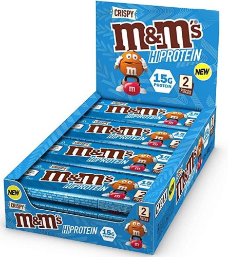 S&M Karton HiProtein Bar 12x52g M&Ms CRISPY EXP.:2026/02/17