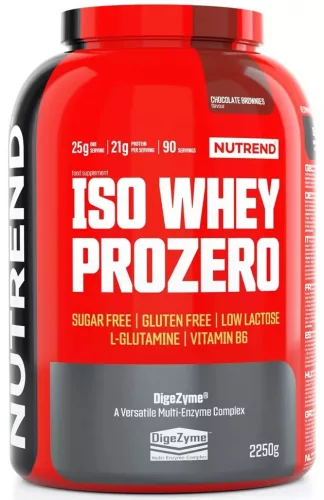Nutrend Iso Whey Prozero 2250g Chocolate Brownie (Csokoládé Brownie)