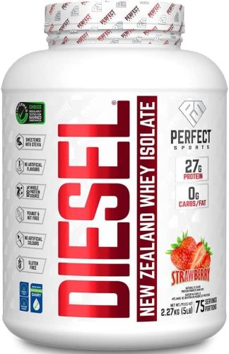 Perfect Sports Diesel 100% New Zealand Whey Isolate 2267g Strawberry (Eper)