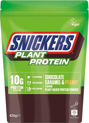 S&M Protein Powder HiProtein Plant 420g Snickers Peanut, Caramel & Chocolate(Csoki)