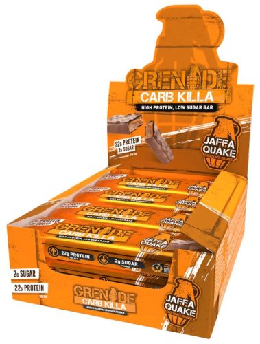 Grenade Karton Carb Killa Protein Bar 12x60g Jaffa Quake (Csokoládé Narancs) EXP.:2026/01/31