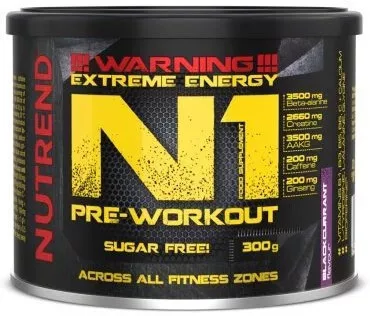 Nutrend N1 Pre-Workout Booster 300g Blackcurrant (Fekete Ribizli)