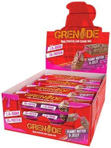 Grenade Karton Carb Killa Protein Bar 12x60g Peanut Butter Jelly (Mogyoróvaj Jam)
