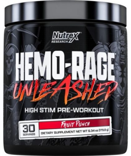 Nutrex Hemo-Rage Unleashed 180g Fruit Punch (Gyümölcspuncs)