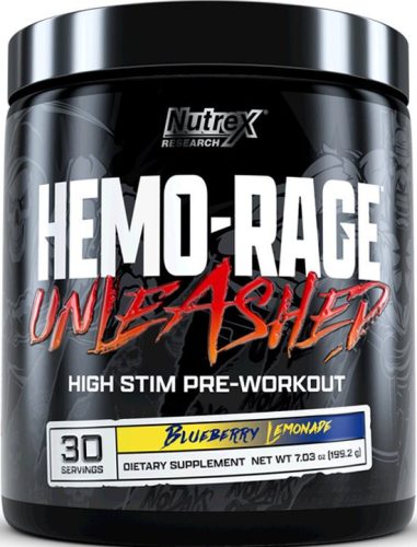 Nutrex Hemo-Rage Unleashed 180g Blueberry Lemonade (Áfonya Limonádé)