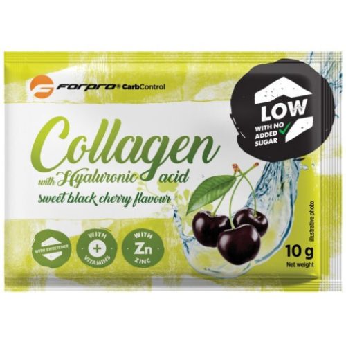 Forpro Karton Collagen with Hyaluronic acid 20x10g Sweet Black Cherry (Fekete Cseresznye)