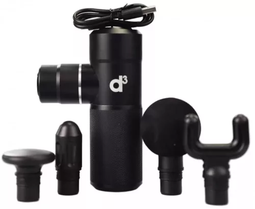 d3 Personal Therapeutic Massage (Masszázspisztoly) Black (Fekete)