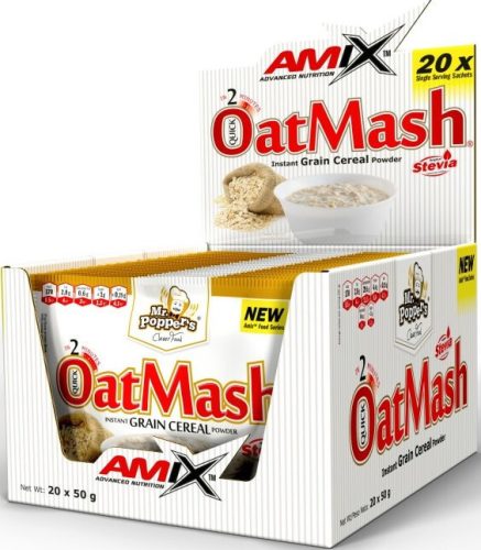 AMIX Karton Mr. Poppers OatMash 20x50g Coconut Chocolate (Kókusz Csokoládé)