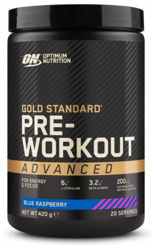 Optimum Nutrition Gold Standard Pre-Workout Advanced 420g Blue Raspberry (Kék Málna)
