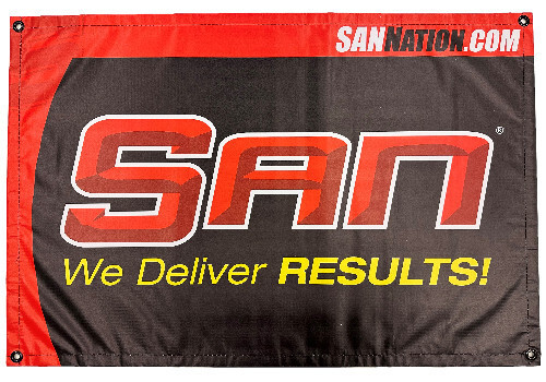 SAN SAN Muanyag Poszter Fém Felfüggesztésekkel 90cm x 60cm