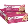 Quest Nutrition Karton Quest Bar 12x60g White Choc Raspberry (Fehércsokoládé Málna) EXP.:2026/05/08