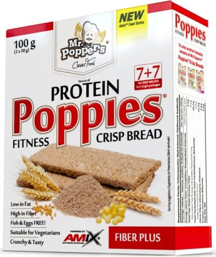 AMIX Mr. Poppers Fitness Protein Poppies Fiber Plus 100g