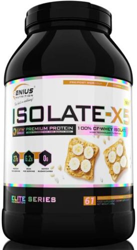 Genius Nutrition Isolate-X5 2000g Banana Peanut Butter (Banán Mogyoróvaj)