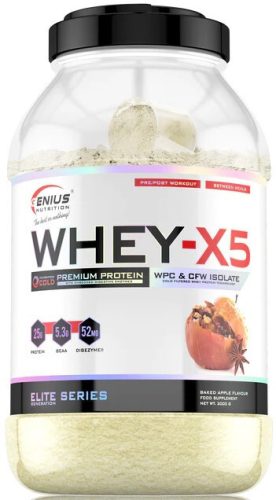 Genius Nutrition Whey X5 2000g Baked Apple (Sült Alma)