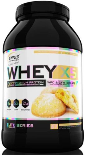 Genius Nutrition Whey X5 2000g Biscotti Cookies (Keksz)