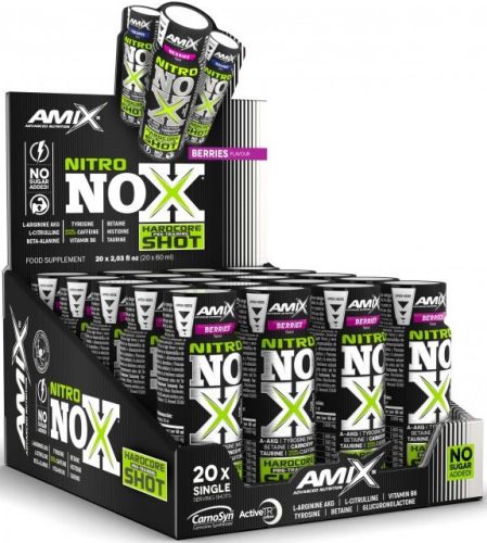 AMIX Karton Nitro Nox Shot 20x60ml Berries (Erdei Gyümölcs) EXP.:2025/12/31