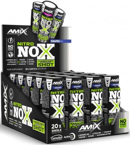 AMIX Karton Nitro Nox Shot 20x60ml Grape (Szőlő) EXP.:2025/12/31
