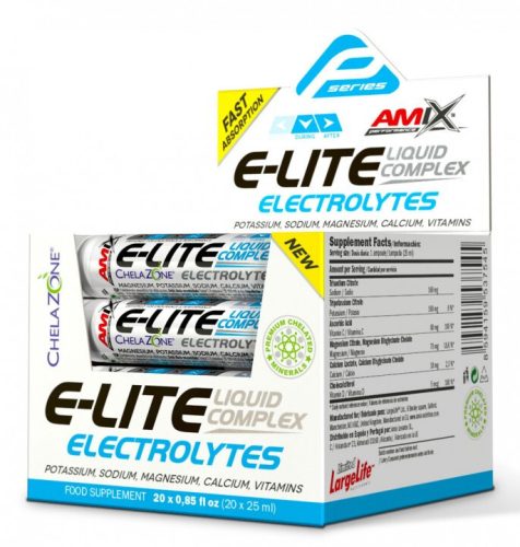 AMIX Karton Performance Amix® E-Lite Liquid Electrolytes 20x25ml Orange (Narancs) EXP.:2025/12/31