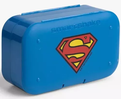 SmartShake SmartShake Pill Box Organizer DC Superman (2 Pack) Blue (Kék)