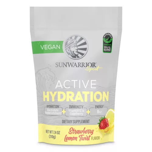 Sunwarrior Active Hydration 210g Strawberry Lemon Twist (Eper Citrom)