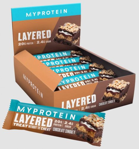Myprotein Karton Crispy Layered Bar 12x58g Chocolate Caramel (Csokoládé Karamell)