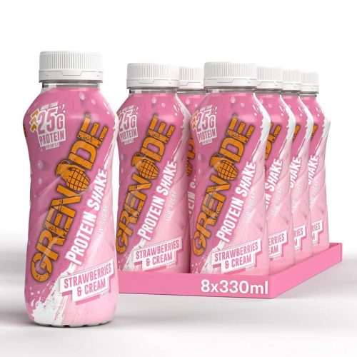Grenade Karton Carb Killa High Protein Shake 8x330ml Strawberries & Cream (Eperkrém)