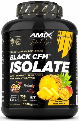 AMIX Amix® Black Line Black CFM® Isolate 2000g Mango Pineapple (Mangó Ananász) EXP.:2025/11/30