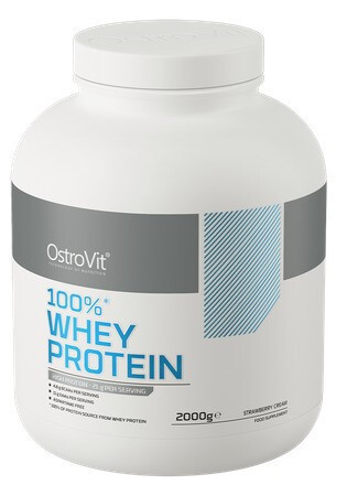 OstroVit 100% Whey Protein 2000g Strawberry Cream (Eper)