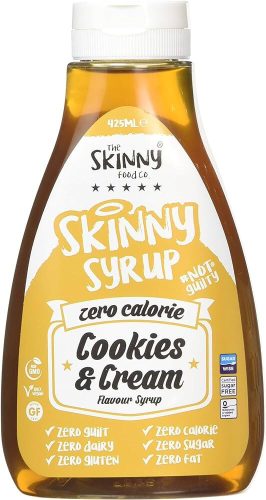 Skinny Foods Syrup Zero Calorie 425ml Cookies & Cream (Sütikrém) EXP.:2026/01/01