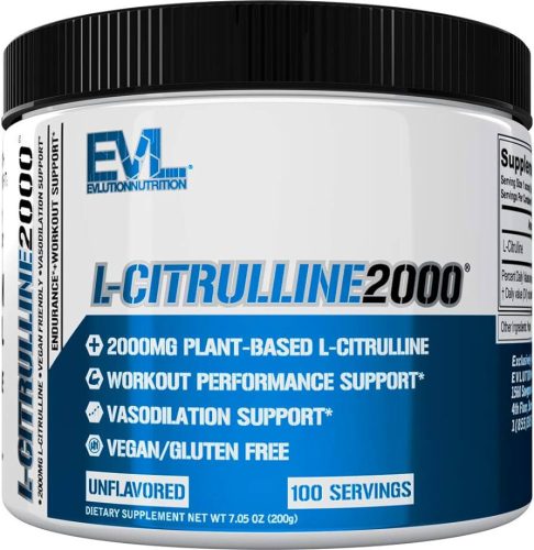 EVL Nutrition L-Citrulline 2000 200g Unflavored (Ízesítetlen)