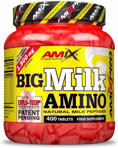 AMIX AmixPro® Big Milk Amino Natural Milk Peptide 400 Tablets 400 Tabletta EXP.:2025/11/30