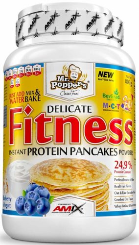 AMIX Mr.Poppers Fitness Protein Pancakes 800g Blueberry Yogurt (Áfonya Joghurt)