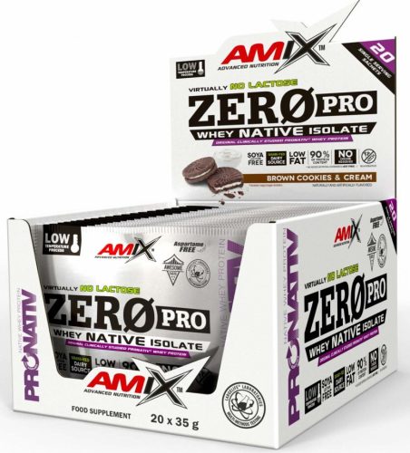 AMIX Karton ZeroPro® Protein 20x35g Creamy Vanilla Cheescake (Vanília Sajttorta)