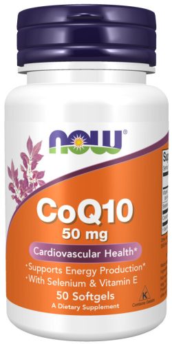 Now Foods CoQ10 50mg 50 Softgels 50 Gélkapszula